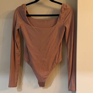 lululemon athletica Long Sleeve Bodysuit in Mauve